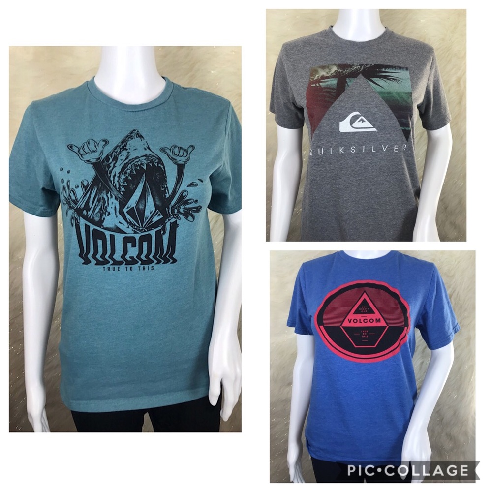Youth Volcom quicksilver T-Shirt Bundle